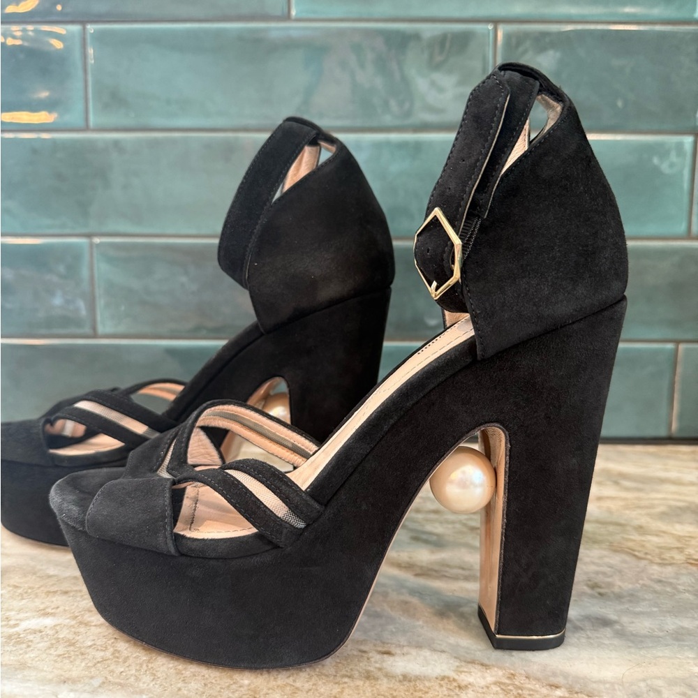 Nicholas Kirkwood Maya Pearl Platform Sandal Sz 38